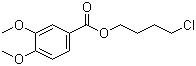 Veratric acid 4-chlorobutyl ester molecular structure (CAS 69788-75-6)