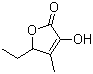 structure of CAS# 698-10-2, 5-Ethyl-3-hydroxy-4-methyl-2(5H)furanone