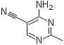 4-氨基-2-甲基-5-嘧啶甲腈分子结构 (CAS 698-29-3)