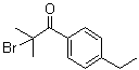 2-Bromo-1-(4-ethylphenyl)-2-methylpropan-1-one molecular structure (CAS 698394-60-4)
