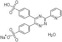 Ferrozine mono-sodium salt hydrate molecular structure (CAS 69898-45-9)