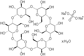 structure of CAS# 699020-02-5, alpha-Cyclodextrin hydrate sulfate sodium salt