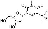 曲氟胸苷分子结构 (CAS 70-00-8)