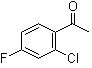 2'-氯-4'-氟苯乙酮分子结构 (CAS 700-35-6)