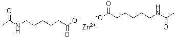CAS # 70020-71-2, Zinc acexamate, Acexamic acid zinc salt, Copinal, N-Acetyl-6-aminohexanoic acid zinc salt, Zinc N-(acetylamino)-6-hexanoate, epsilon-Acetamidocaproic acid zinc salt