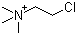 (2-氯乙基)三甲基铵分子结构 (CAS 7003-89-6)
