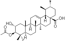 CAS # 700370-58-7, 3-O-Acetylcorosolic acid, (2alpha,3beta)-3-(Acetyloxy)-2-hydroxy-urs-12-en-28-oic acid