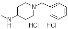 1-苄基-4-甲基氨基哌啶二盐酸盐分子结构 (CAS 7006-48-6)