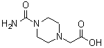 4-(Aminocarbonyl)-1-piperazineacetic acid molecular structure (CAS 701291-01-2)