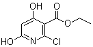 structure of CAS# 70180-38-0, Ethyl 2-chloro-4,6-dihydroxynicotinate