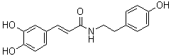 CAS # 70185-64-7, N-2-(4'-Hydroxyphenyl)ethylcaffeic amide, 3-(3,4-Dihydroxyphenyl)-N-[2-(4-hydroxyphenyl)ethyl]-2-propenamide