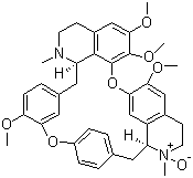 异粉防己碱 N-2'-氧化物分子结构 (CAS 70191-83-2)