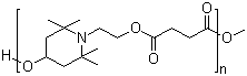 丁二酸与 4-羟基-2,2,6,6-四甲基-1-哌啶醇的聚合物分子结构 (CAS 70198-29-7)