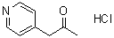 structure of CAS# 70199-62-1, 1-(Pyridin-4-yl)propan-2-one hydrochloride