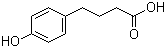 structure of CAS# 7021-11-6, 4-(4-Hydroxyphenyl)butanoic acid