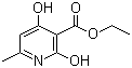 Ethyl 2,4-dihydroxy-6-methyl-3-pyridinecarboxylate molecular structure (CAS 70254-52-3)