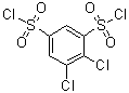 structure of CAS# 70269-54-4, 4,5-Dichloro-1,3-benzenedisulfonyl dichloride