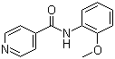 CAS # 70301-28-9, N-(2-Methoxyphenyl)-4-pyridinecarboxamide