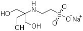 N-(Tris(hydroxymethyl)methyl)-2-aminoethanesulfonic acid sodium salt molecular structure (CAS 70331-82-7)