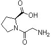 structure of CAS# 704-15-4, N-Glycyl-L-proline