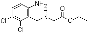 structure of CAS# 70406-92-7, Ethyl N-(2,3-dichloro-6-aminobenzyl)glycine