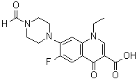 N-甲酰基诺氟沙星分子结构 (CAS 70459-04-0)