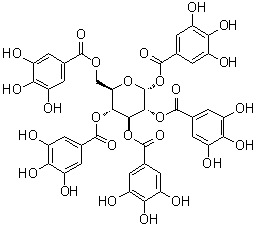 CAS # 70470-10-9, 1,2,3,4,6-Penta-O-galloyl-alpha-D-glucose, Penta-O-galloyl-alpha-D-Glucose