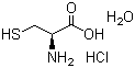 structure of CAS# 7048-04-6, L-Cysteine hydrochloride monohydrate
