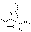 2-[(2E)-3-氯-2-丙烯-1-基]-2-(1-甲基乙基)丙二酸 1,3-二甲酯分子结构 (CAS 705259-97-8)