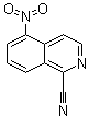 5-硝基-1-异喹啉甲腈分子结构 (CAS 70538-52-2)
