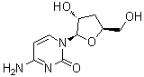 3'-脱氧胞苷分子结构 (CAS 7057-33-2)