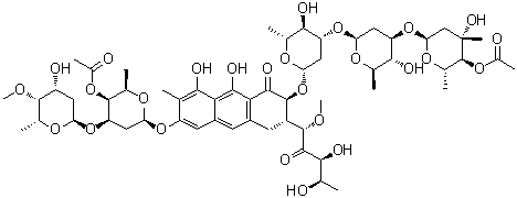 structure of CAS# 7059-24-7, Chromomycin A3