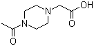 (4-Acetylpiperazin-1-yl)acetic acid molecular structure (CAS 705941-45-3)
