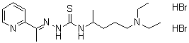 CAS 登录号：70618-70-1, N-[4-(二乙基氨基)-1-甲基丁基]-2-[1-(2-吡啶基)亚乙基]肼基硫代甲酰胺二氢溴酸盐