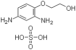 2,4-二氨基苯氧基乙醇硫酸盐分子结构 (CAS 70643-20-8)