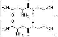 CAS # 70679-99-1, Poly-alpha,beta-(N-2-hydroxyethyl)-DL-aspartamide, PHEA, 2-Amino-N1-(2-hydroxyethyl)butanediamide 2-amino-N4-(2-hydroxyethyl)butanediamide polymer