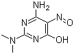 structure of CAS# 70700-44-6, 4-氨基-2-二甲基氨基-6-羟基-5-亚硝基嘧啶