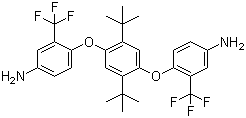 CAS 登录号：707340-73-6, 1,4-双(4-氨基-2-三氟甲基苯氧基)-2,5-二叔丁基苯