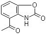 structure of CAS# 70735-79-4, 4-乙酰基-2-苯并恶唑酮