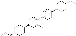 CAS # 708264-04-4, 4'-(trans-4-Ethylcyclohexyl)-2-fluoro-4-(trans-4-propylcyclohexyl)-1,1'-biphenyl