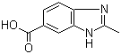 structure of CAS# 709-19-3, 2-Methylbenzimidazole-5-carboxylic acid