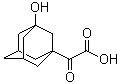 structure of CAS# 709031-28-7, 2-(3-Hydroxy-1-adamantyl)-2-oxoacetic acid