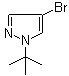 4-溴-1-叔丁基吡唑分子结构 (CAS 70951-85-8)