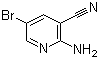 2-氨基-5-溴烟腈分子结构 (CAS 709652-82-4)