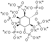 CAS # 70981-46-3, myo-Inositol hexakis(dihydrogen phosphate) dodecapotassium salt