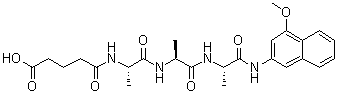 CAS 登录号：70996-04-2, N-(4-羧基-1-氧代丁基)-L-丙氨酰-L-丙氨酰-N-(4-甲氧基-2-萘基)-L-丙氨酰胺