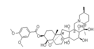 structure of CAS# 71-62-5, Veratrine