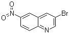 3-溴-6-硝基喹啉分子结构 (CAS 7101-95-3)