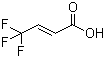 structure of CAS# 71027-02-6, 4,4,4-Trifluorocrotonic acid
