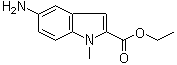 structure of CAS# 71056-58-1, N-Methyl-5-aminoindole-2-carboxylic acid ethyl ester